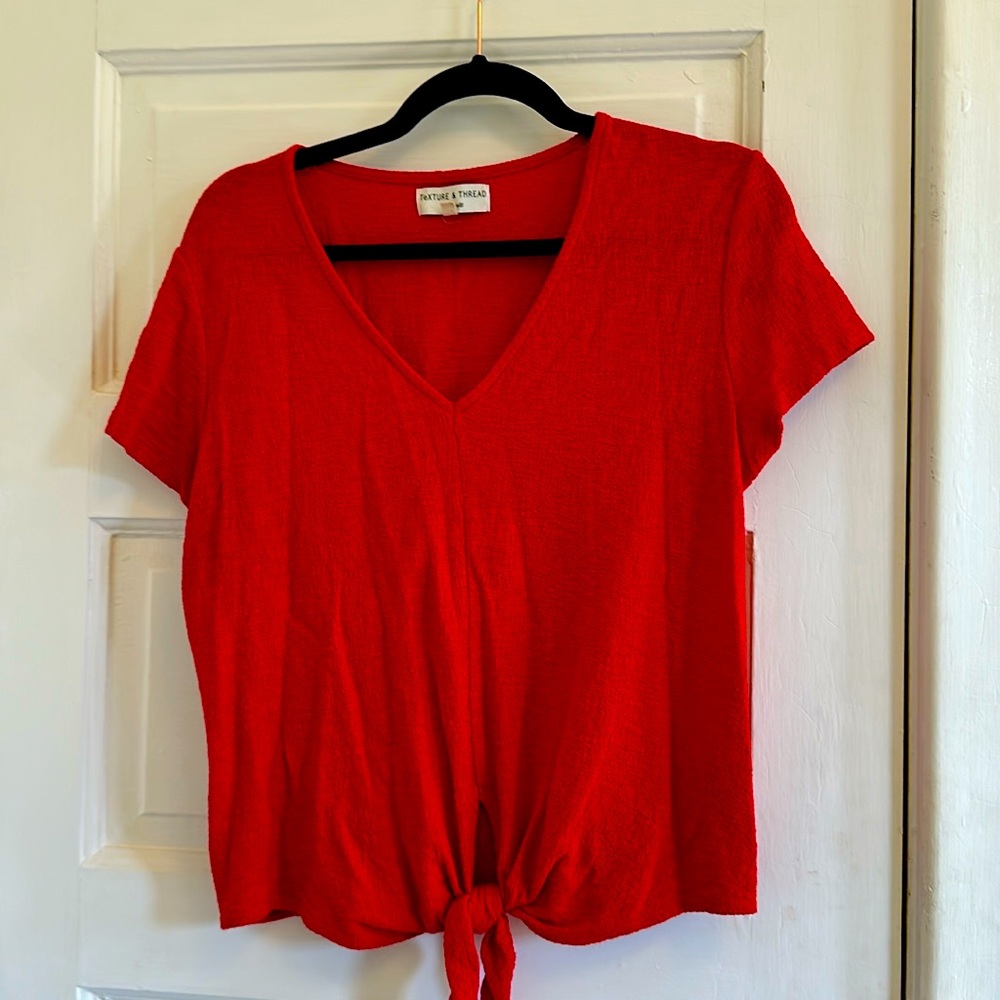 Red madewell blouse